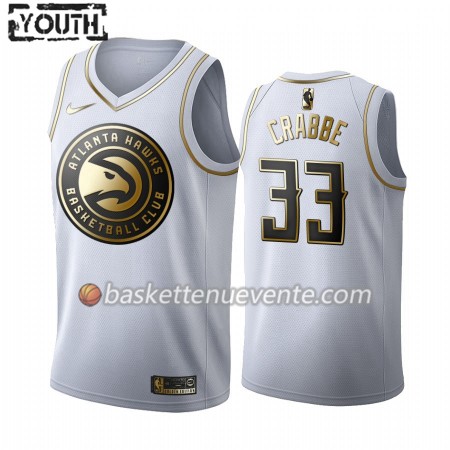 Maillot Basket Atlanta Hawks Allen Crabbe 33 2019-20 Nike Blanc Golden Edition Swingman - Enfant